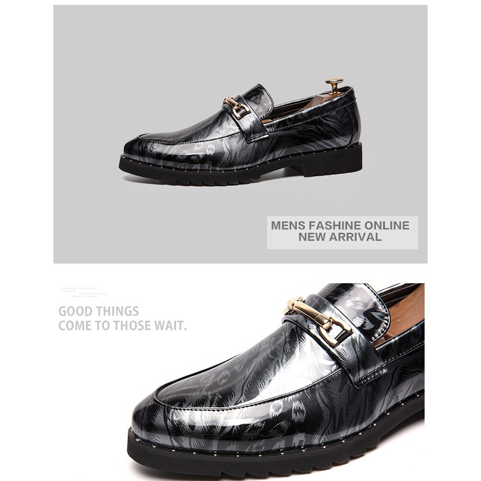 Elegant luxury men's leather shoes