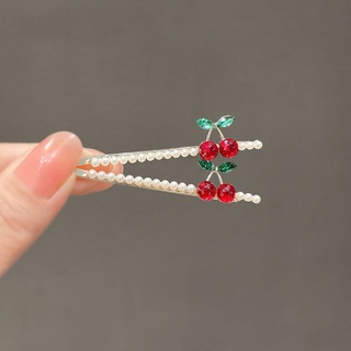 Kẹp Tóc Hình Quả cherry Đính Đá Dễ Thương