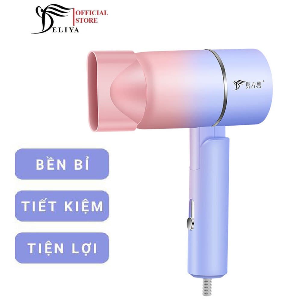 Máy sấy tóc Deliya DLY-2600 màu Tím, Công suất 1000W, bảo hành 12 tháng