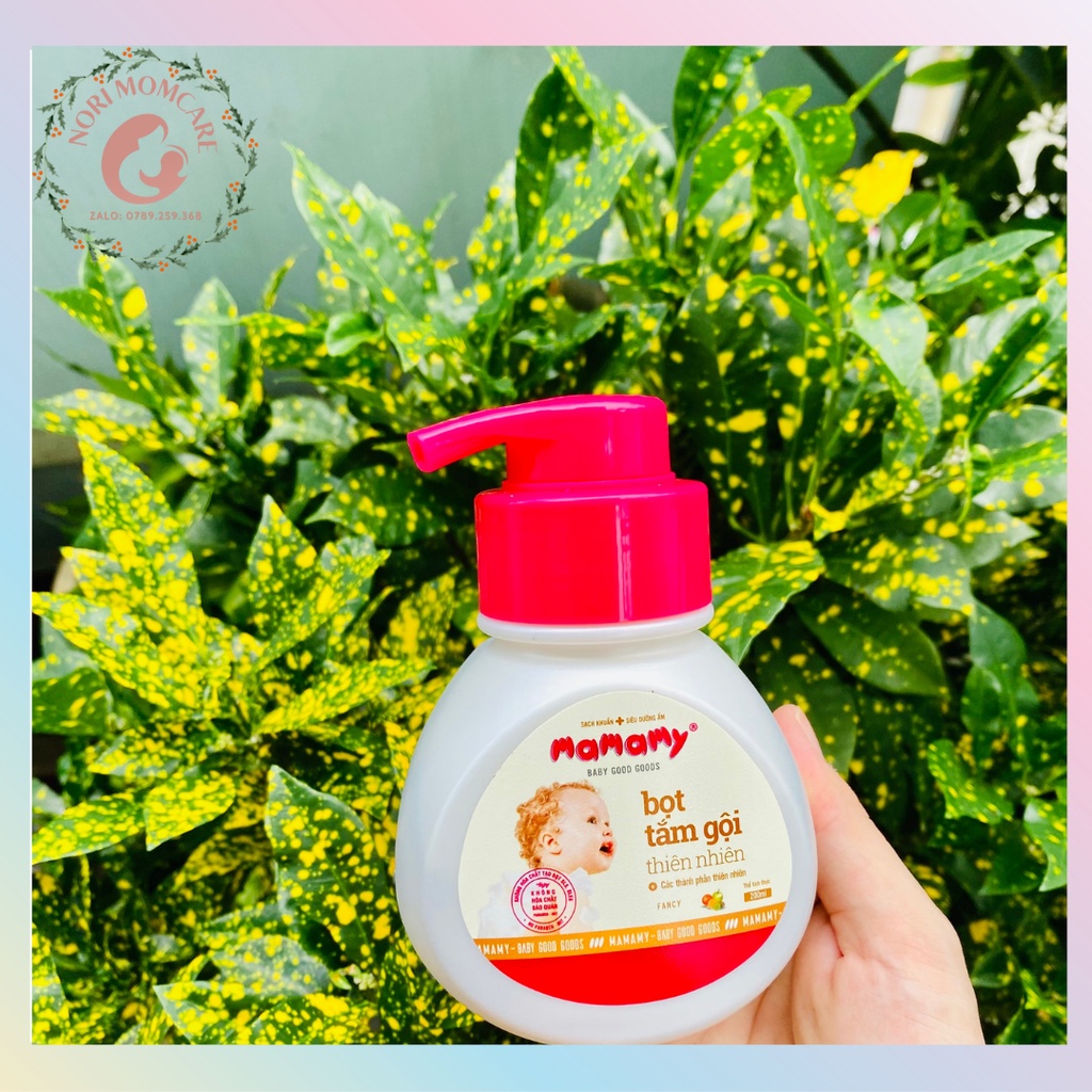 Dầu / Bọt  tắm gội thiên nhiên Mamamy sạch khuẩn, siêu dưỡng ẩm an toàn cho bé 150ml - 200ml