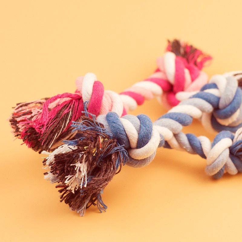 Đồ chơi dây thừng cho chó cắn huấn luyện răng hàm cho chó - đồ chơi cho chó - dây thừng nút cho chó cắn