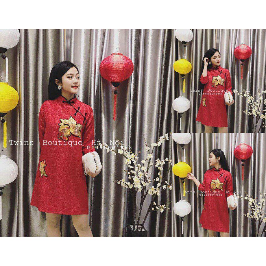 ĐẦM SUÔNG ĐỎ CỔ TÀU GẮN CÁ THÊU D2917160