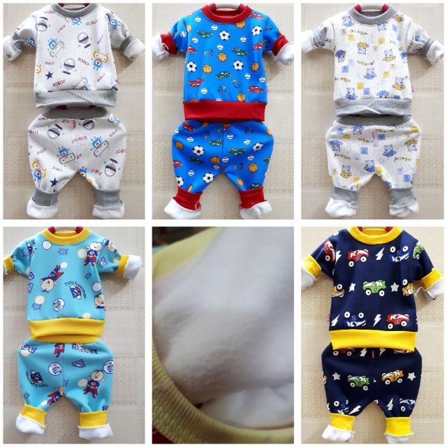 Combo 25b nỉ lông bé trai