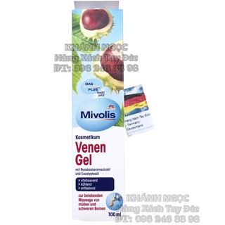 Date 06.2024 - Gel giảm suy giãn tĩnh mạch Venen Gel Mivolis Kosmetikum Das gesunde plus - Hàng Đức