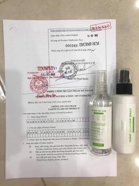 XỊT RỬA TAY KHÔ - NƯỚC RỬA TAY KHÔ NARGUERITE | BigBuy360 - bigbuy360.vn