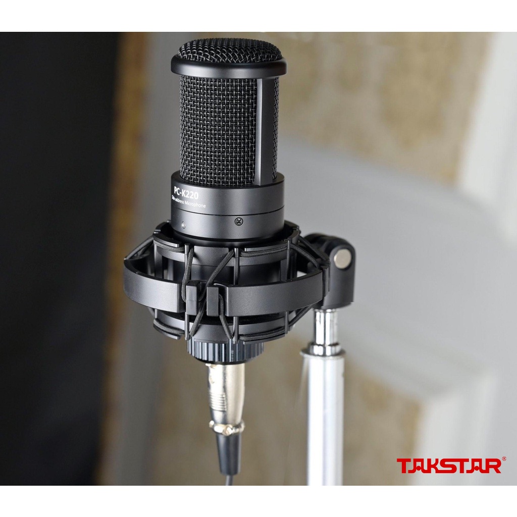 Bộ Mic Livestream Chính Hãng Cao Cấp Đầy Đủ Sound Card Takstar MX1 Pro, Mic Takstar PC-K220 &amp; Phụ Kiện Bảo Hành 1 Năm