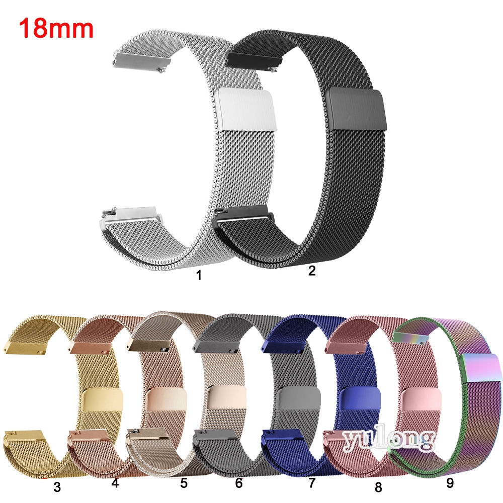 Dây đeo đồng hồ Milanese 18mm dành cho Garmin vivomove 3s vivoactive 4s