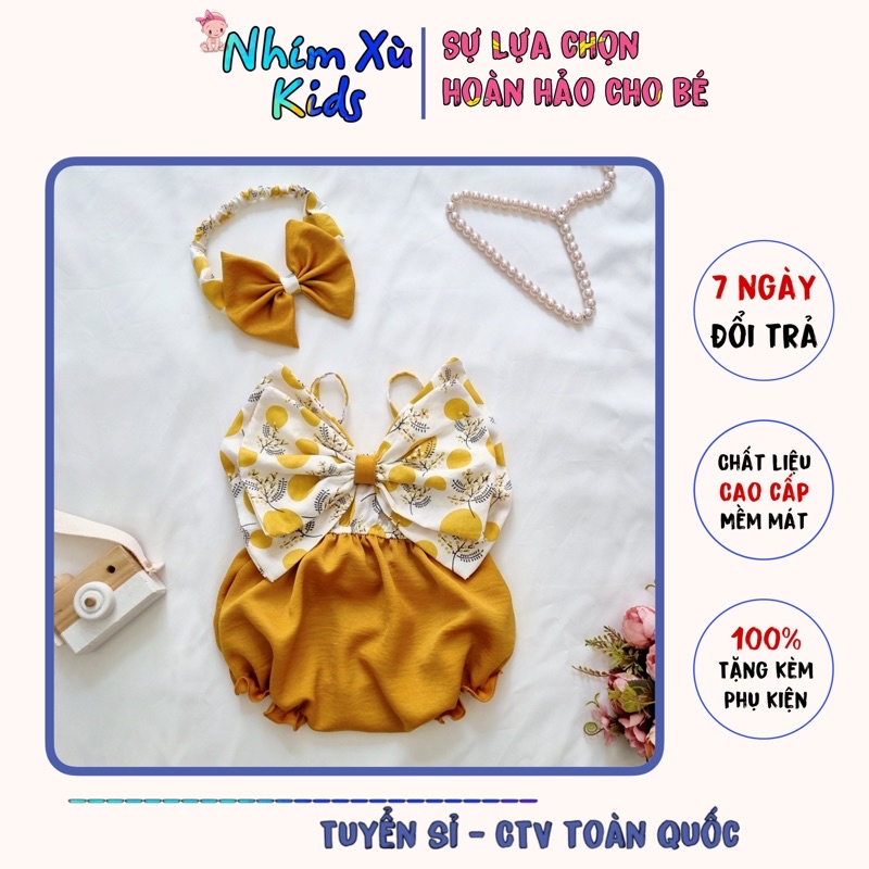 Body Nơ Đôi Xinh Xắn Cho Bé Yêu (3kg - 12kg)