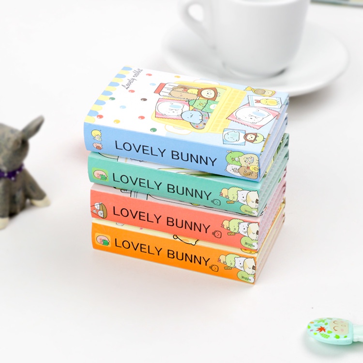 Sổ giấy ghi chú giấy note hình động vật dễ thương - Gấu Thỏ House