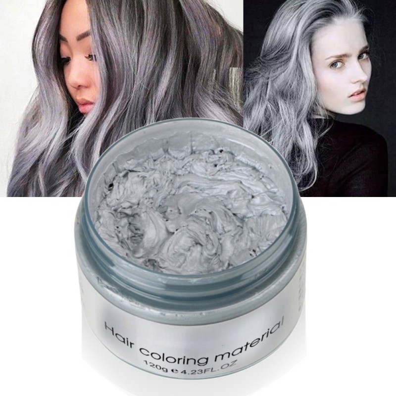 Sáp vuốt tóc tạm thời Mofajang 120g màu sắc bạc phong cách Nhật Bản