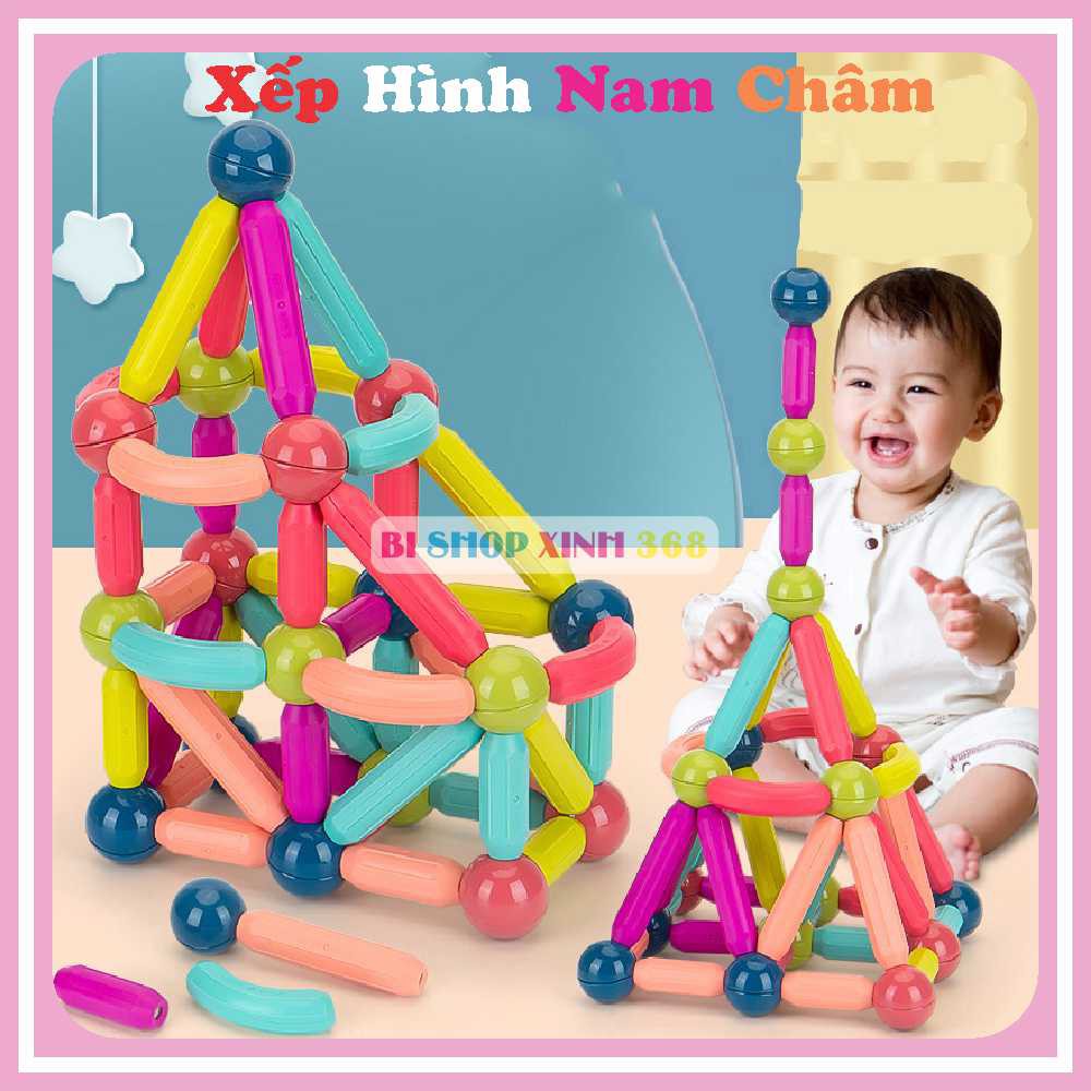 [Mã 12LSSALE giảm 100% đơn 50k] [Giá Sỉ] Nam Châm Xếp Hình Thông Minh Cho Bé Cao Cấp