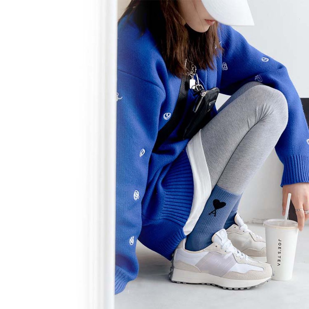 MXGOODS Vớ thể thao mềm mại thấm hút mồ hôi thêu hình trái tim nhiều màu sắc phong cách đại học đơn giản thoải mái cho nam và nữ