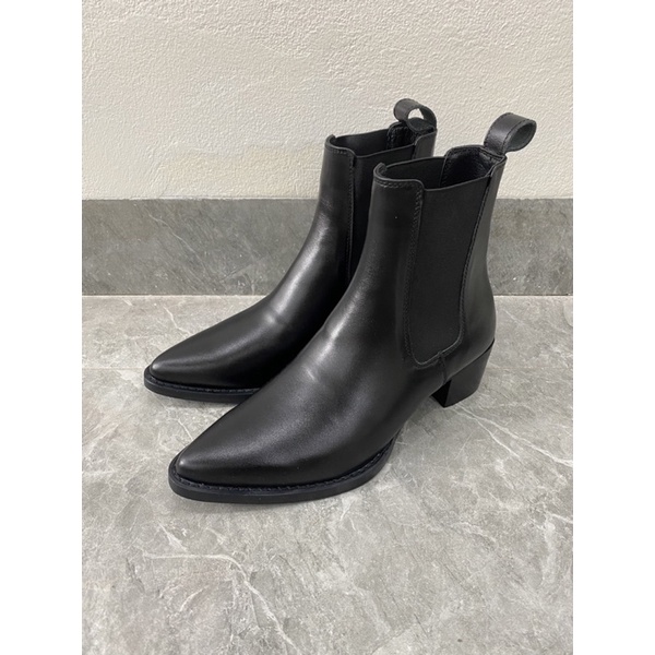 (cao cấp) Chelsea Boots Classic đế gỗ nâng chiều cao