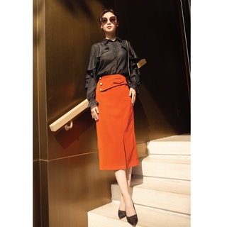 Chân váy cạp lệch 3 cúc TT CChat Clothes