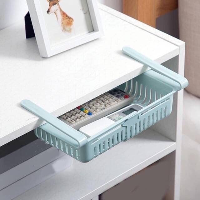 Giá rổ nhựa gấp gọn dễ điều chỉnh tiết kiệm không gian tủ kệ - tủ lạnh MMS 101224