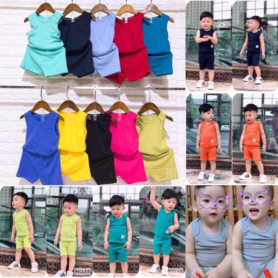 【SIÊU RẺ】Bộ Quần áo bé trai/bé gái vải cotton siêu mát cho bé từ 1-4 Tuổi
