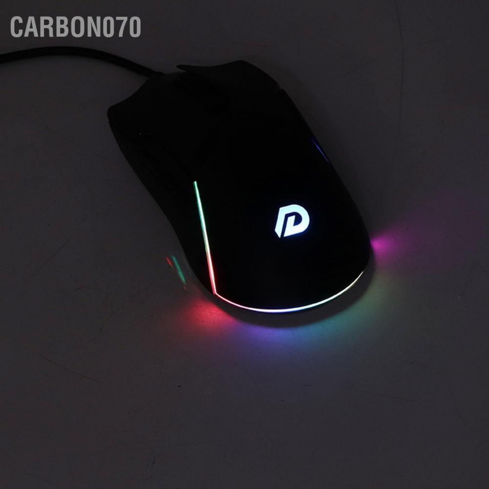 [Hàng HOT] Chuột Gaming Máy Tính Có Dây 7200DPI 6 Nút Bấm Có Đèn Nền RGB Cao Cấp DM503 USB【Carbon070】