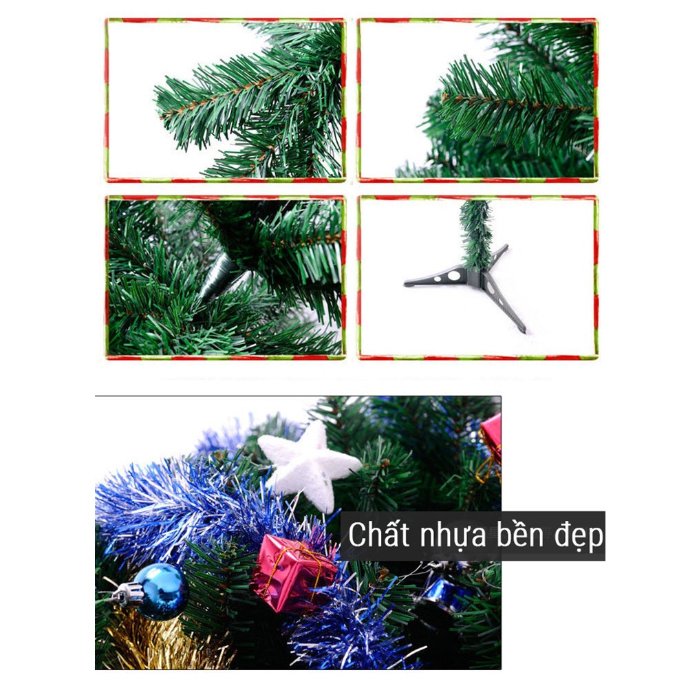 Cây thông noel 1.5m+114 phụ kiện kèm theo (hàng sẵn)-VS377