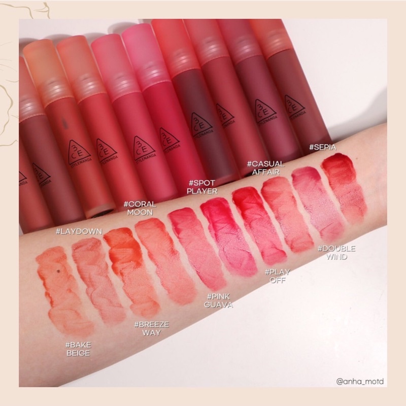 Son kem 3CE - Blur Water Tint