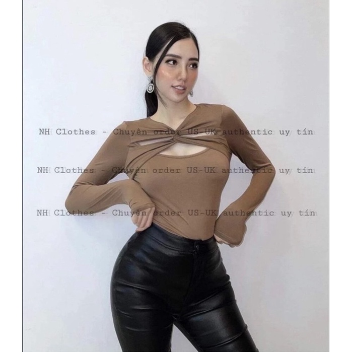 Pass áo thun xoắn ngực sz S