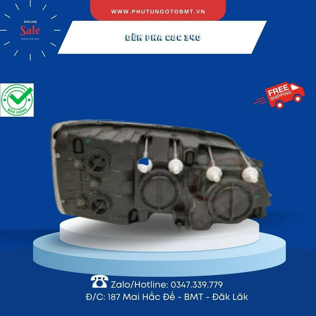 Đèn pha xe tải 4 chân, 5 chân, đầu kéo xe C&C 340. Hàng Boco xịn