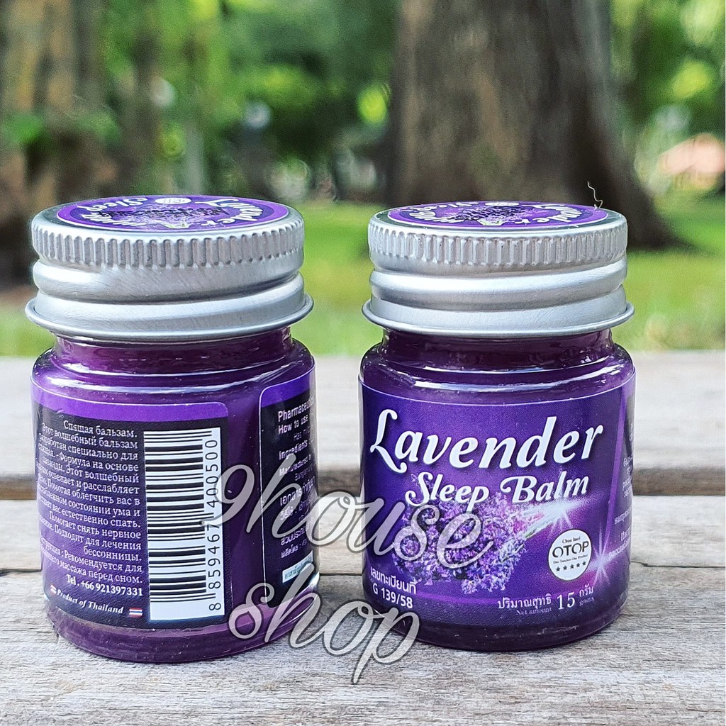 01 Hủ Dầu Cù Là OTOP Lavender Sleep Balm Giúp Ngủ Ngon &amp; Thư Giãn Thái Lan 15gram