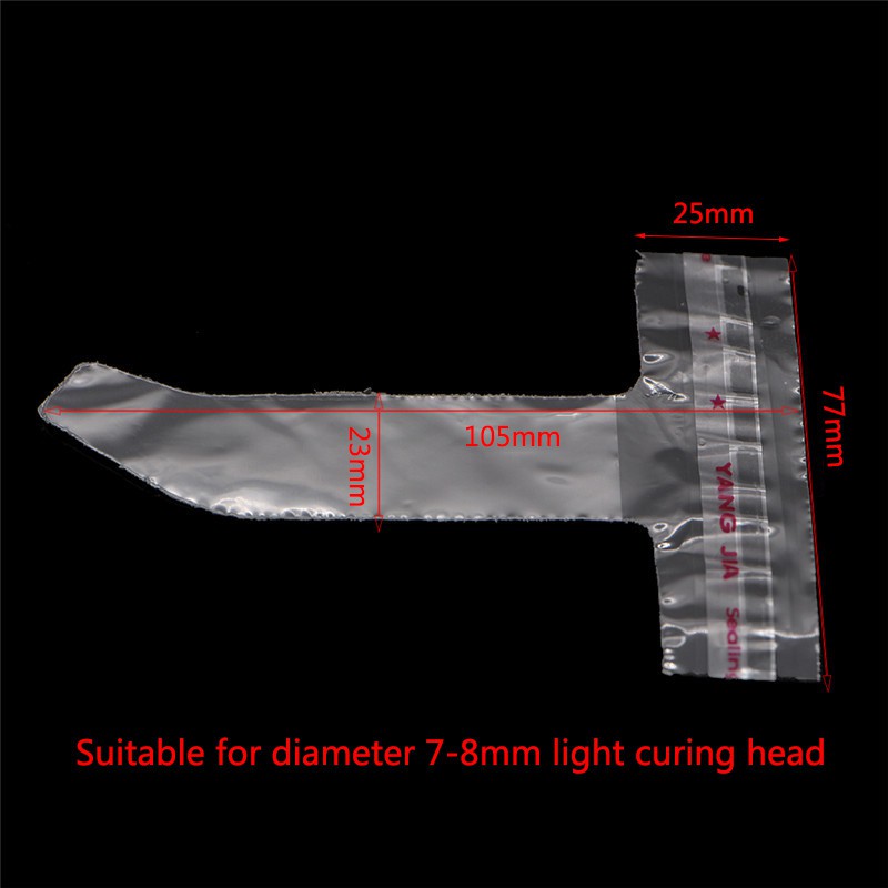 Set 200 túi nhựa dùng một lần bọc đầu đèn LED làm khô dùng cho nha khoa
