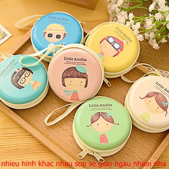 Bóp ví thiết đựng cáp sạc tay nghe