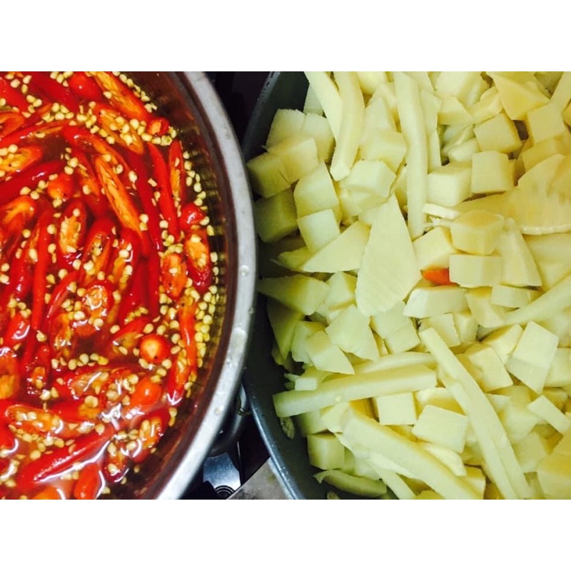 Măng dầm chua cay hũ 1 kg (Bao ngon) | BigBuy360 - bigbuy360.vn