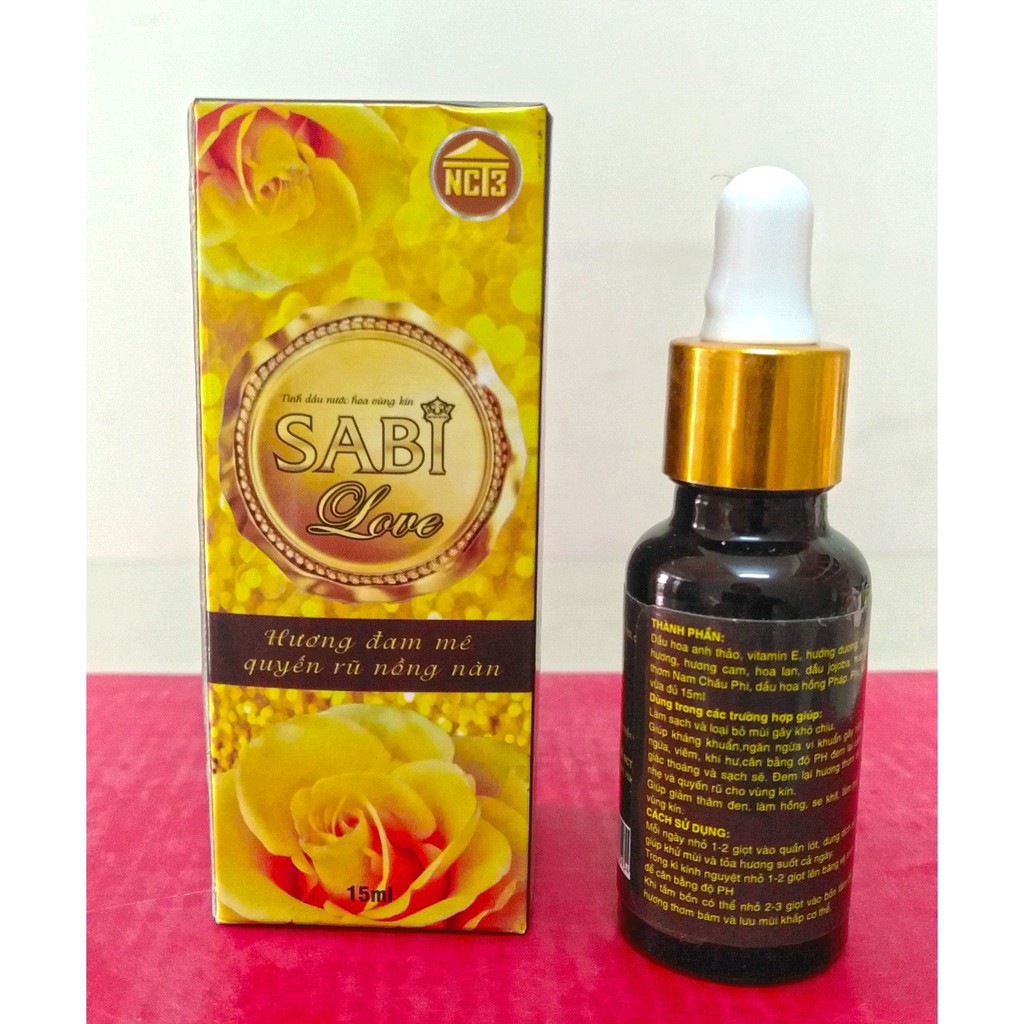 Nước Hoa Vùng Kín SABI LOVE (15ml)( Hàng chính hãng công ty NCT3 ) | BigBuy360 - bigbuy360.vn