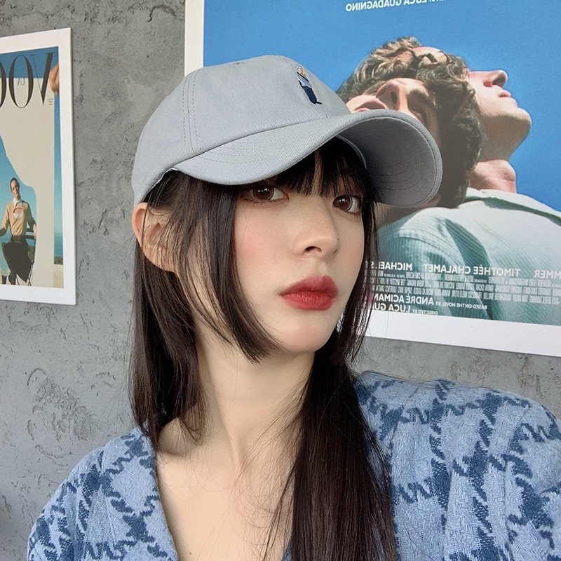 Mũ lưỡi trai HELOLIS thêu họa tiết hoạt hình thời trang cho nam và nữ