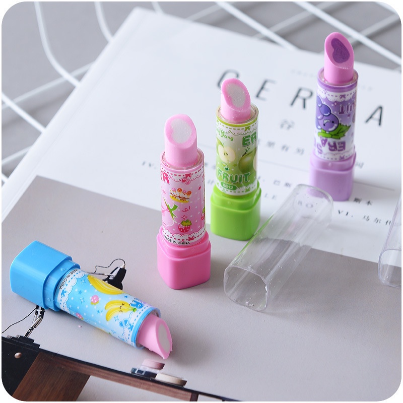 Tẩy bút chì hình son môi - Gôm bút chì son môi độc đáo 🍀Clovershop68🍀