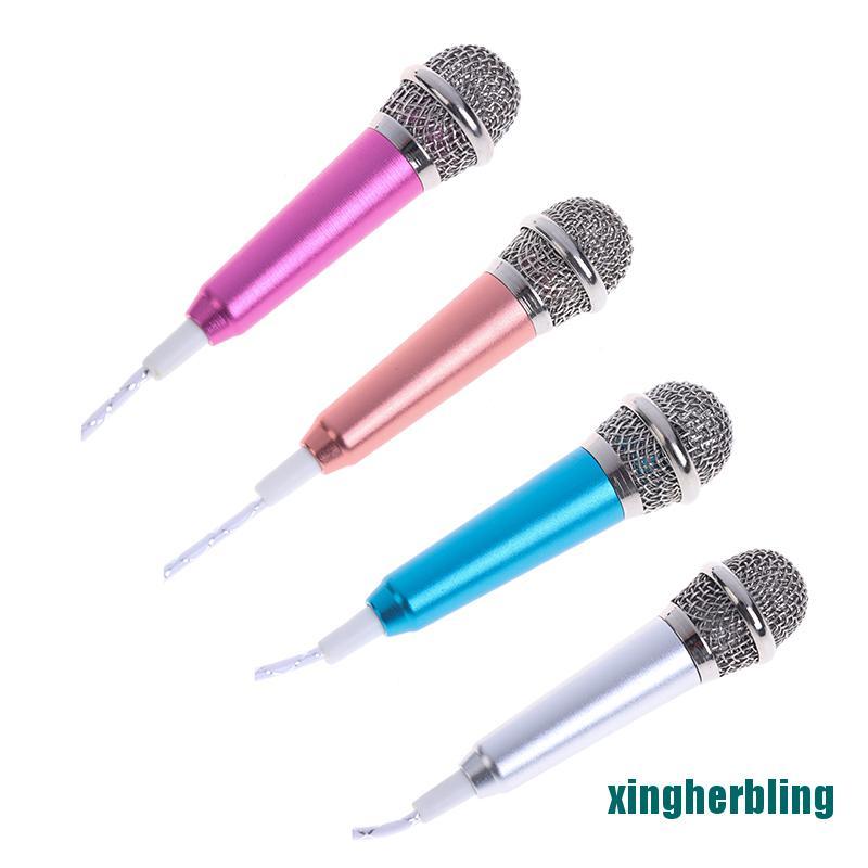 Bộ Micro Kèm Giá Đỡ Giắc Cắm 3.5mm Dùng Để Hát Karaoke