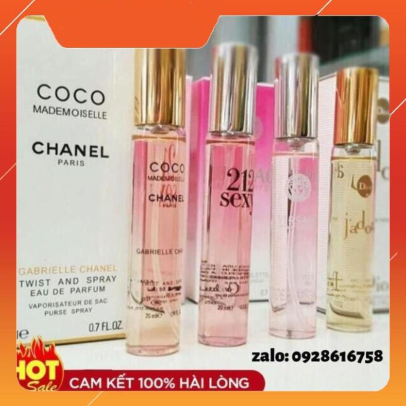 Nước Hoa mini Nam Nữ Cao Cấp 20ml Hương Thơm Quyến Rũ Thơm Lâu