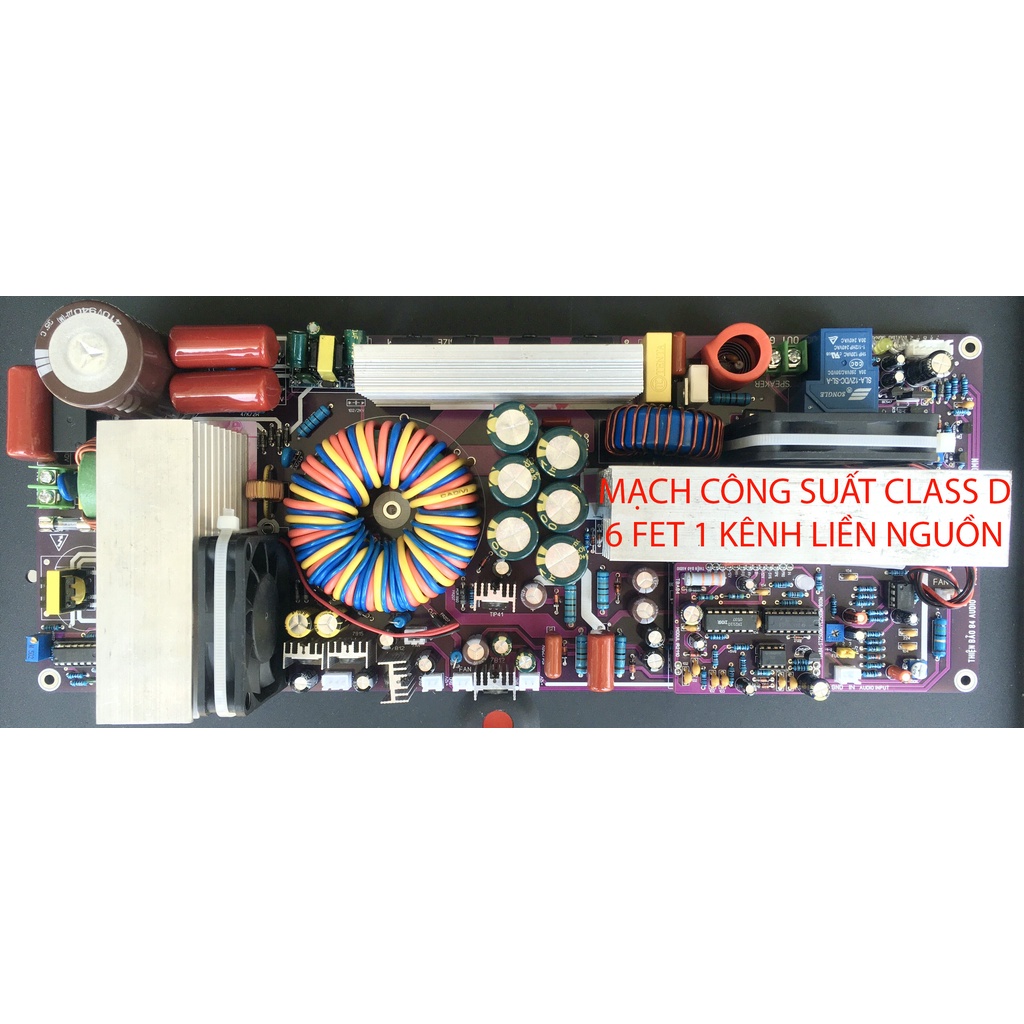 Mạch Công Suất ClassD Liền Nguồn 6 Fet 1 kênh