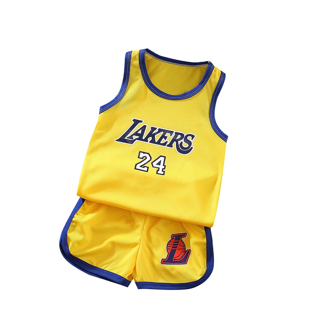Set Đồ Thể Thao Bóng Rổ Gồm Áo Ba Lỗ + Quần Short Nhanh Khô Cho Bé Trai / Gái 12 Tuổi