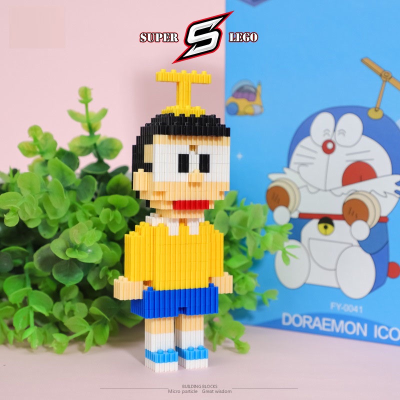 Đồ chơi lắp ráp 3D Lego mini hình các nhân vật hoạt hình Doraemon,Nobita,Chaien,Xuka,Xeko,Doremi...- Super.Lego