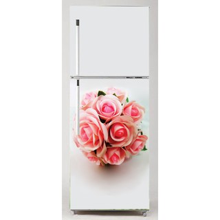 DECAL DÁN TỦ LẠNH HOA HỒNG