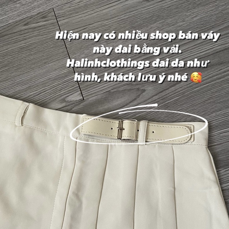 Chân váy đen trắng xếp ly ngắn nữ eo cao phong cách Hàn Quốc | BigBuy360 - bigbuy360.vn