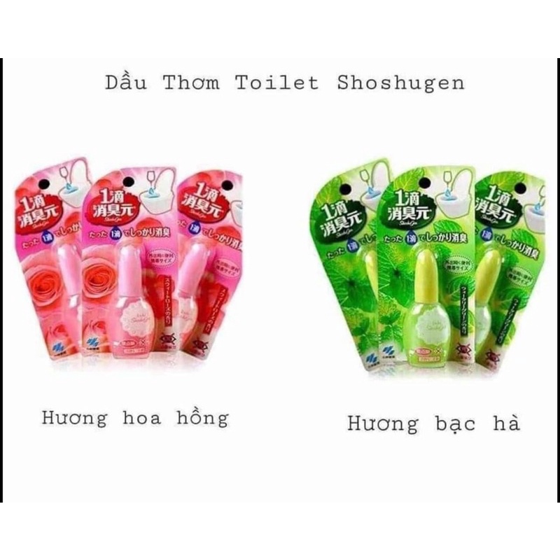 Dung dịch nhỏ thơm bồn cầu Shoshugen 20ml Nhật Bản