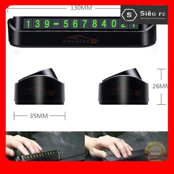 Bảng hiển thị số điện thoại gắn trên taplo kính xe hơi ô tô Dạ Quang phát sáng đêm để lại thông tin liên lạc (PD1317) | BigBuy360 - bigbuy360.vn