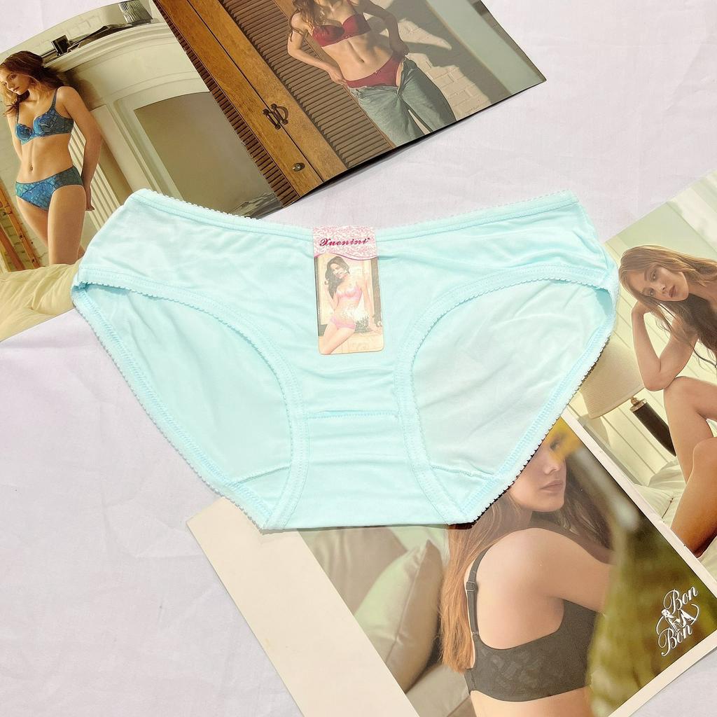 Quần lót nữ cotton dạng phom mini cạp thấp mềm mịn thoáng mát size dưới 50kg