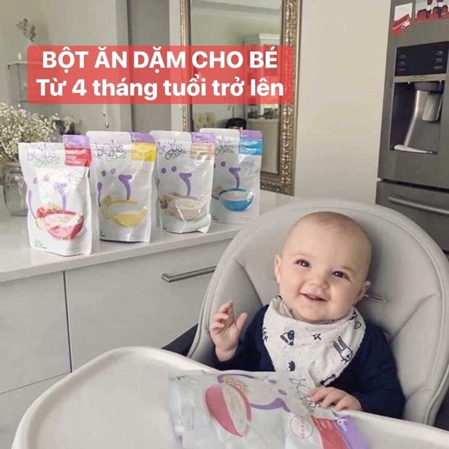 [CÓ SẴN KÈM BILL] Bột ăn dặm Bub Oganic nội địa Úc cho bé từ 4 tháng tuổi trở lên có sẵn, chỉ 130k pha đc 12 chén ứ ự