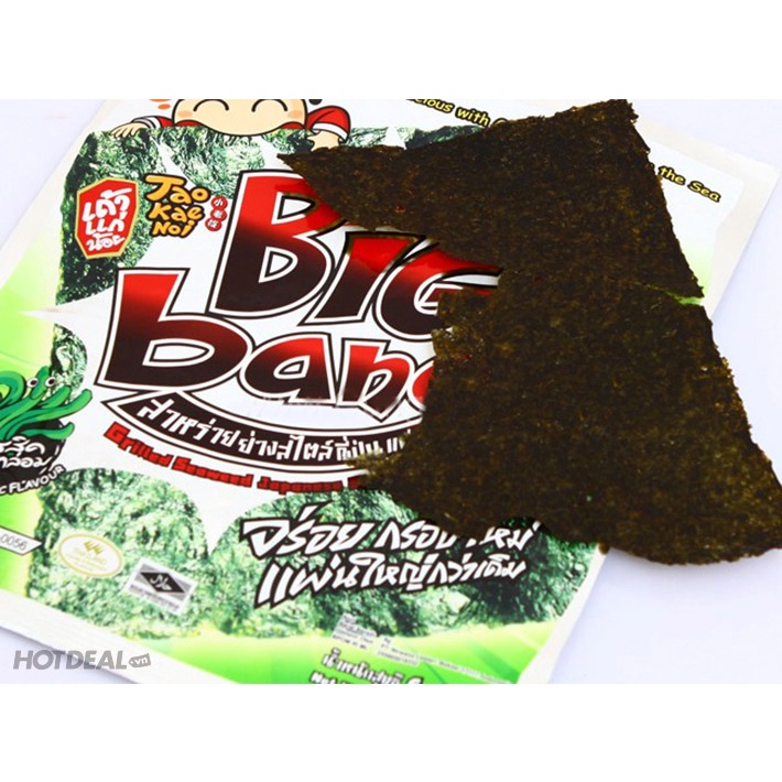 Snack rong biển sấy khô Bigbang 2 vị truyền thống và mực ngon giòn giàu dinh dưỡng nhãn hiệu đến từ Thái Lan Angola