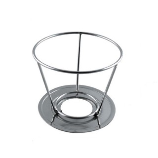 Phễu pha cà phê inox SUS304 100mm có giá đỡ