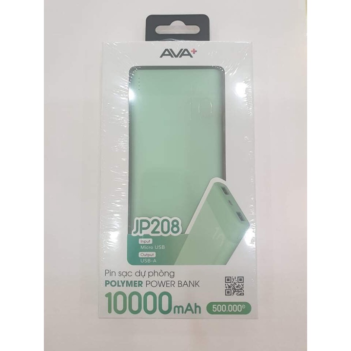 Pin sạc dự phòng Ava+ 10.000mAh (100% CHÍNH HÃNG)