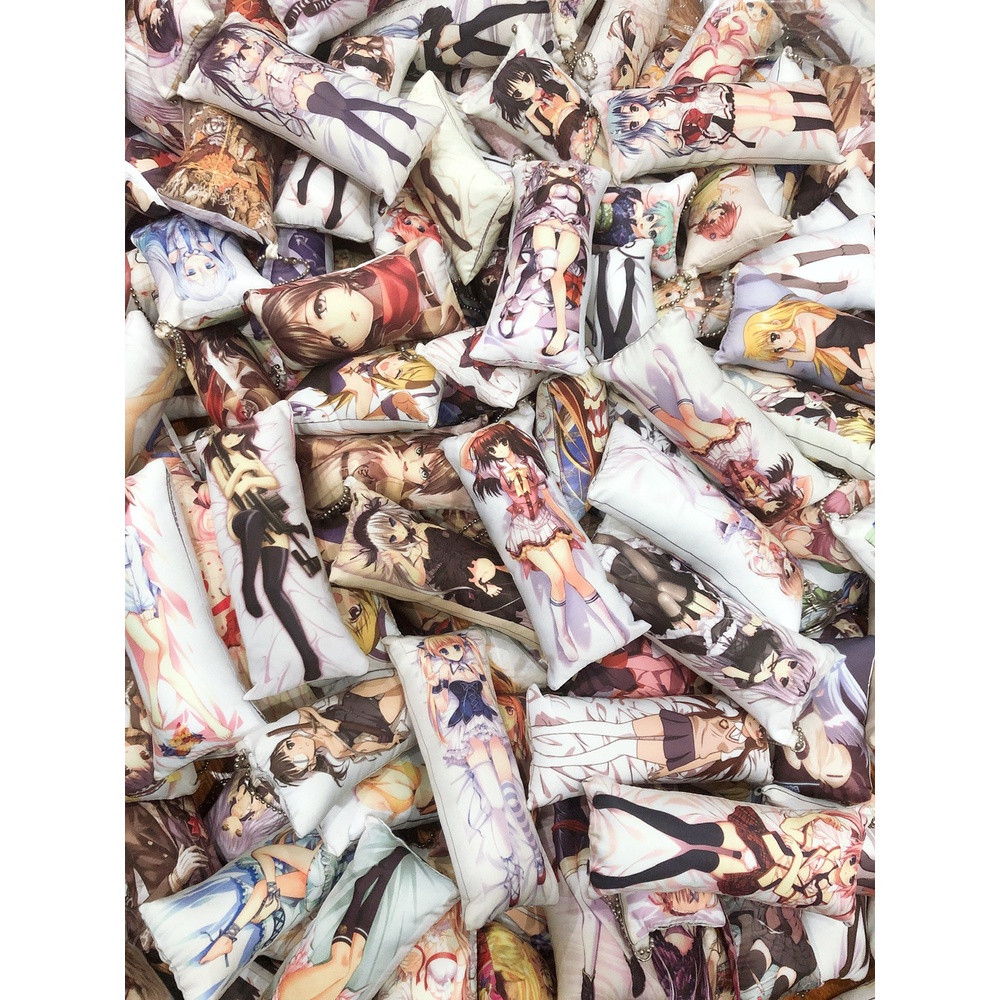 Móc khóa gối hàng có sẵn in theo yêu cầu