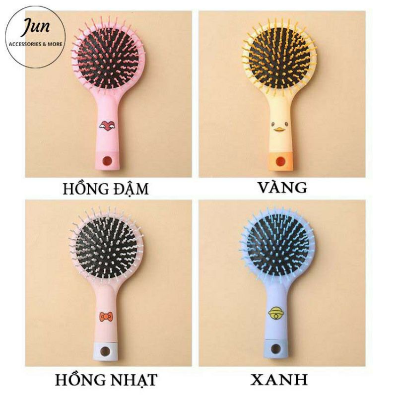 Gương lược 2 in 1 gỡ tóc rối thời trang