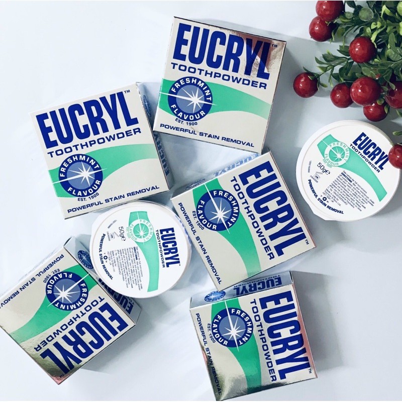 Eucryl Bột Trắng Răng Tẩy Trắng Răng Eucryl Toothpower 50g - Khongcoson