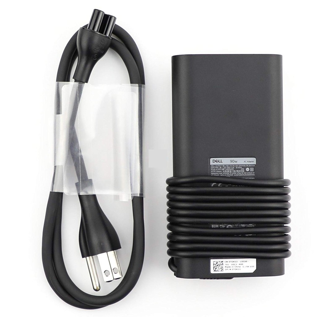 Adapter sạc zin Dell oval 90W 19.5V-4.62A đầu kim lớn